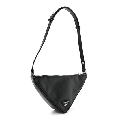 Prada Grace Lux Triangle Pouch Black 3 of 8