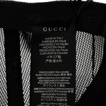 Gucci Soft GG Supreme Monogram Mesh Textured Dollar Calfskin Neo Vintage Rap Baseball Hat S Dark Brown Black 7 of 9
