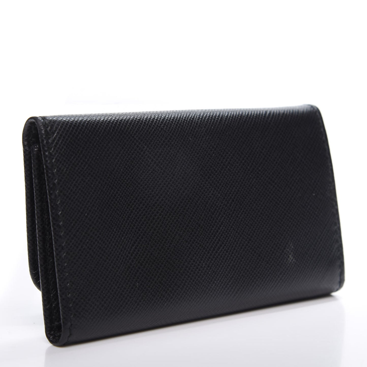 Saffiano Metal 6 Key Holder Black