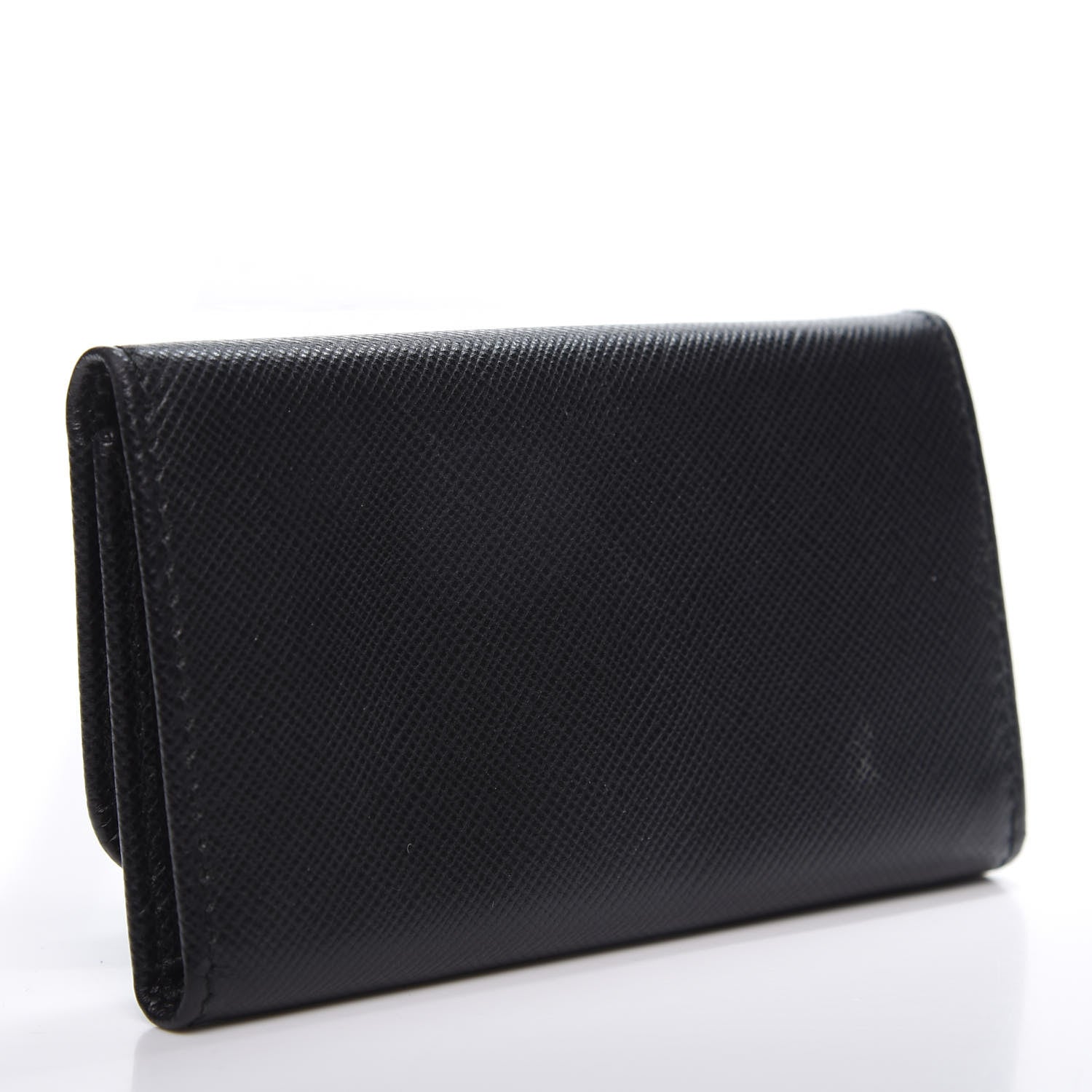 Prada Saffiano Metal 6 Key Holder Black 2 of 8