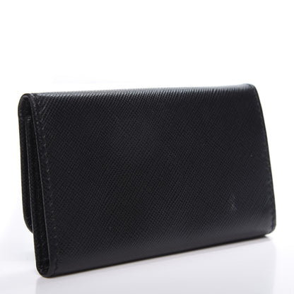 Prada Saffiano Metal 6 Key Holder Black 2 of 8