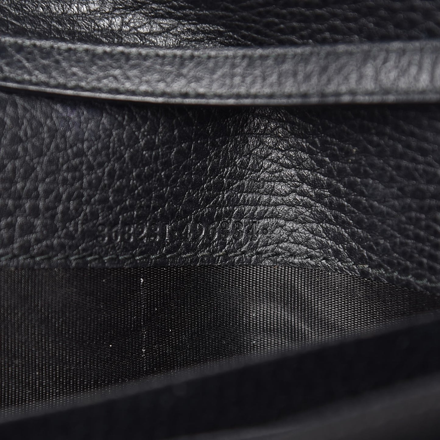 Dollar Calfskin Mini Swing Wallet Bag Black