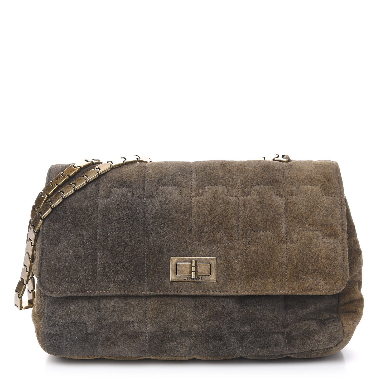 Distressed Suede Puzzle 2.55 Reissue 225 Flap Brown