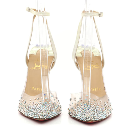 Christian Louboutin PVC Calf Alicoco Spikaqueen 100 Pumps 36.5 White 3 of 9