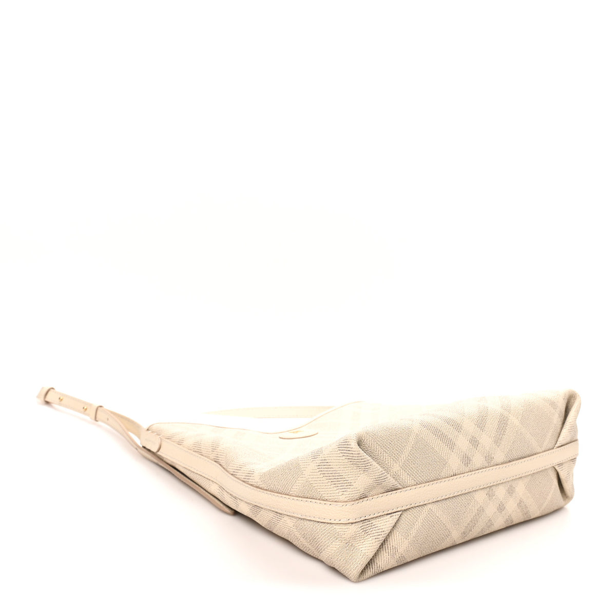 Burberry Coated Canvas Vintage Check Small Highlands Shoulder Bag Soap 4 of 9
