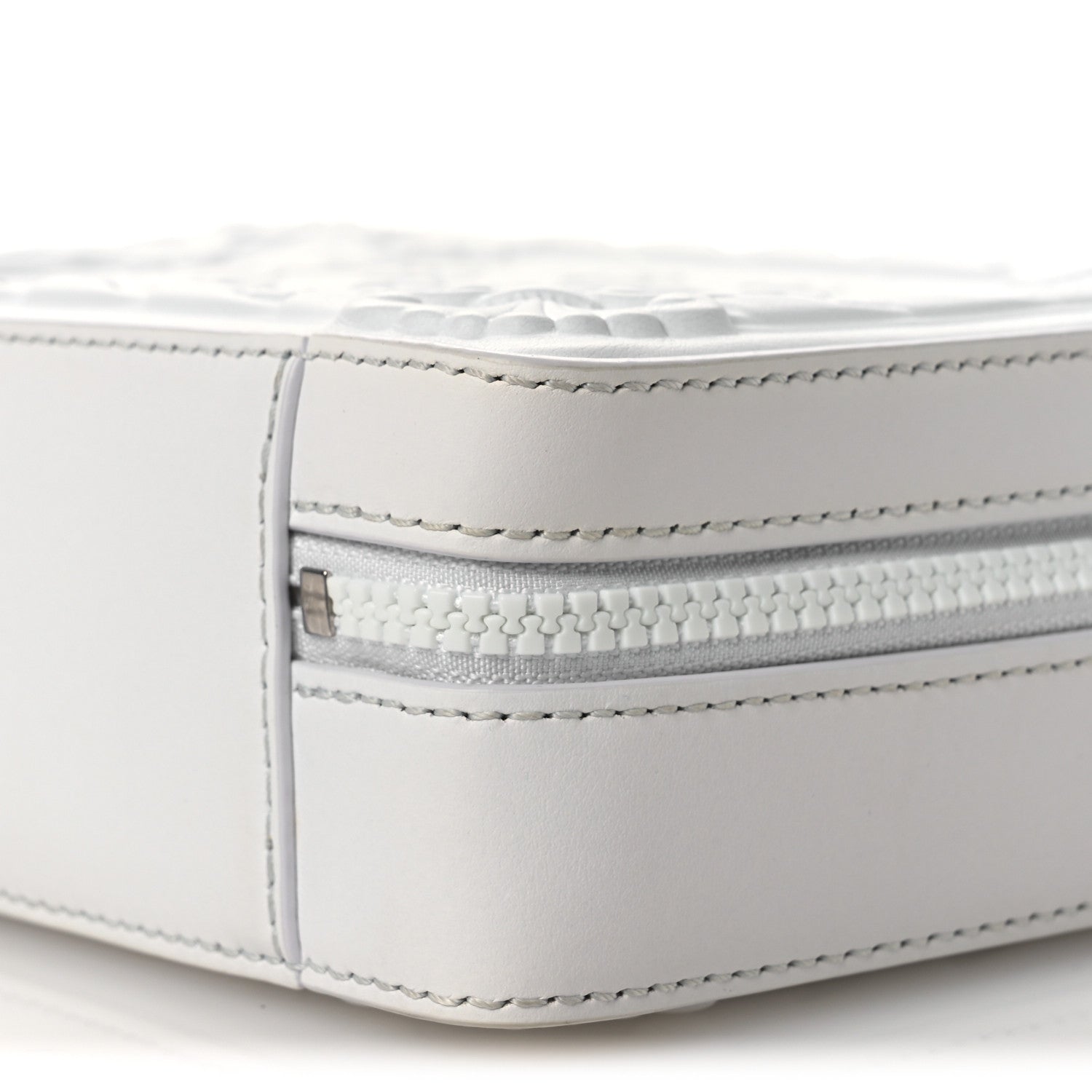 Louis Vuitton Calfskin LV Ornament Soft Trunk Optic White 9 of 10