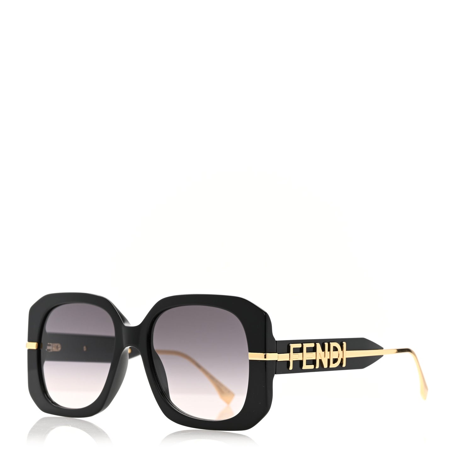 Acetate Fendigraphy Sunglasses FE40065I Black
