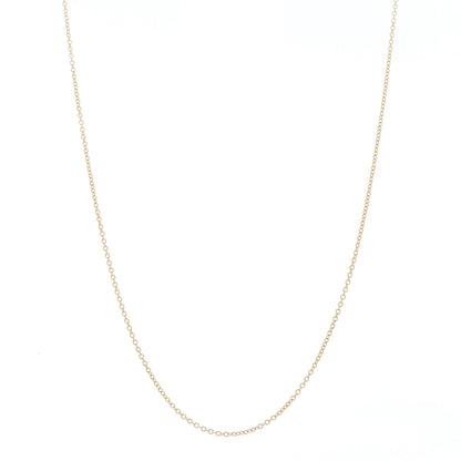 David Yurman 18K Yellow Gold 1mm Chain Necklace 1 of 5