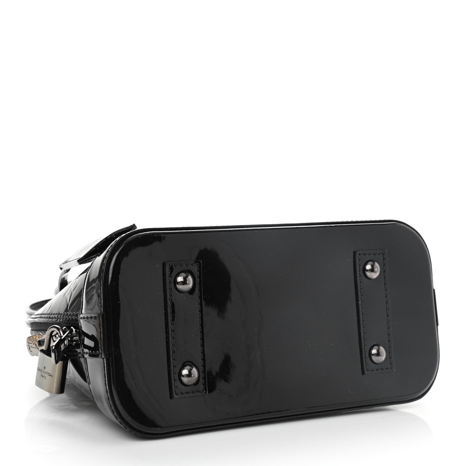 Louis Vuitton Vernis Alma BB Noir Magnetique 4 of 10