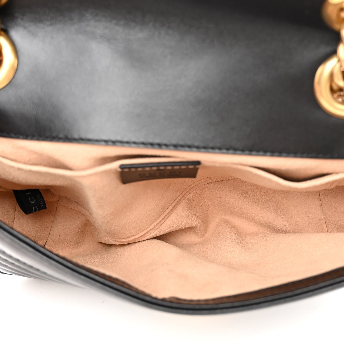 Calfskin Matelasse Mini GG Marmont Shoulder Bag Black