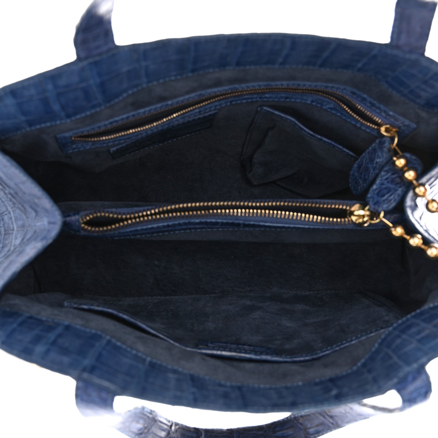 Nancy Gonzalez Crocodile Top Handle Blue 5 of 14