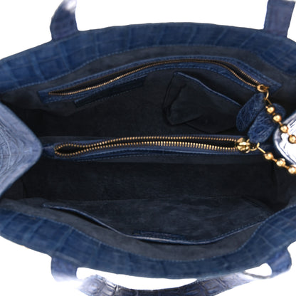 Nancy Gonzalez Crocodile Top Handle Blue 5 of 14
