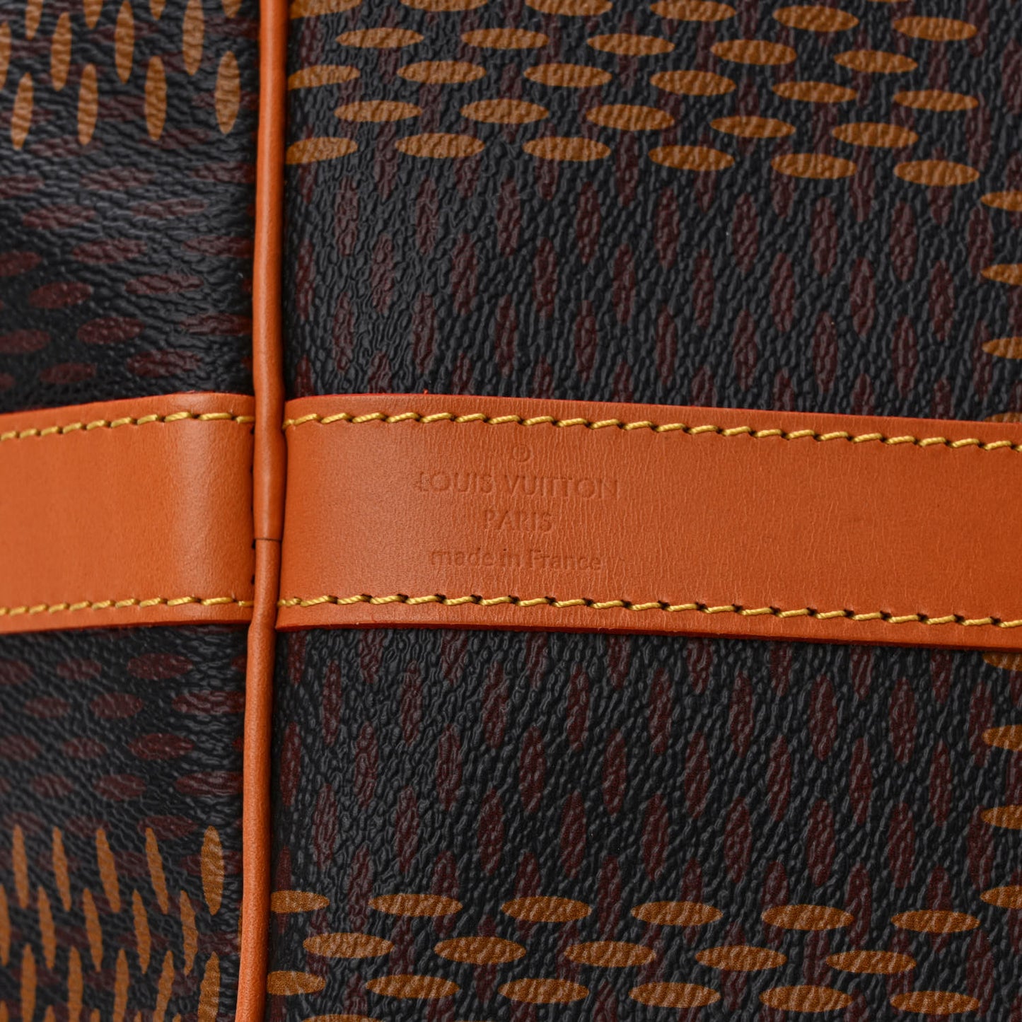 X NIGO Giant Damier Ebene Monogram Keepall Bandouliere 50