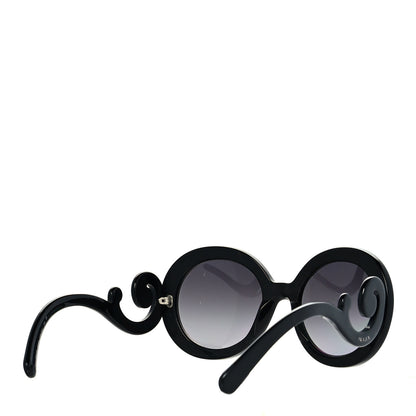 Prada Baroque Sunglasses SPR 27N Black 4 of 7