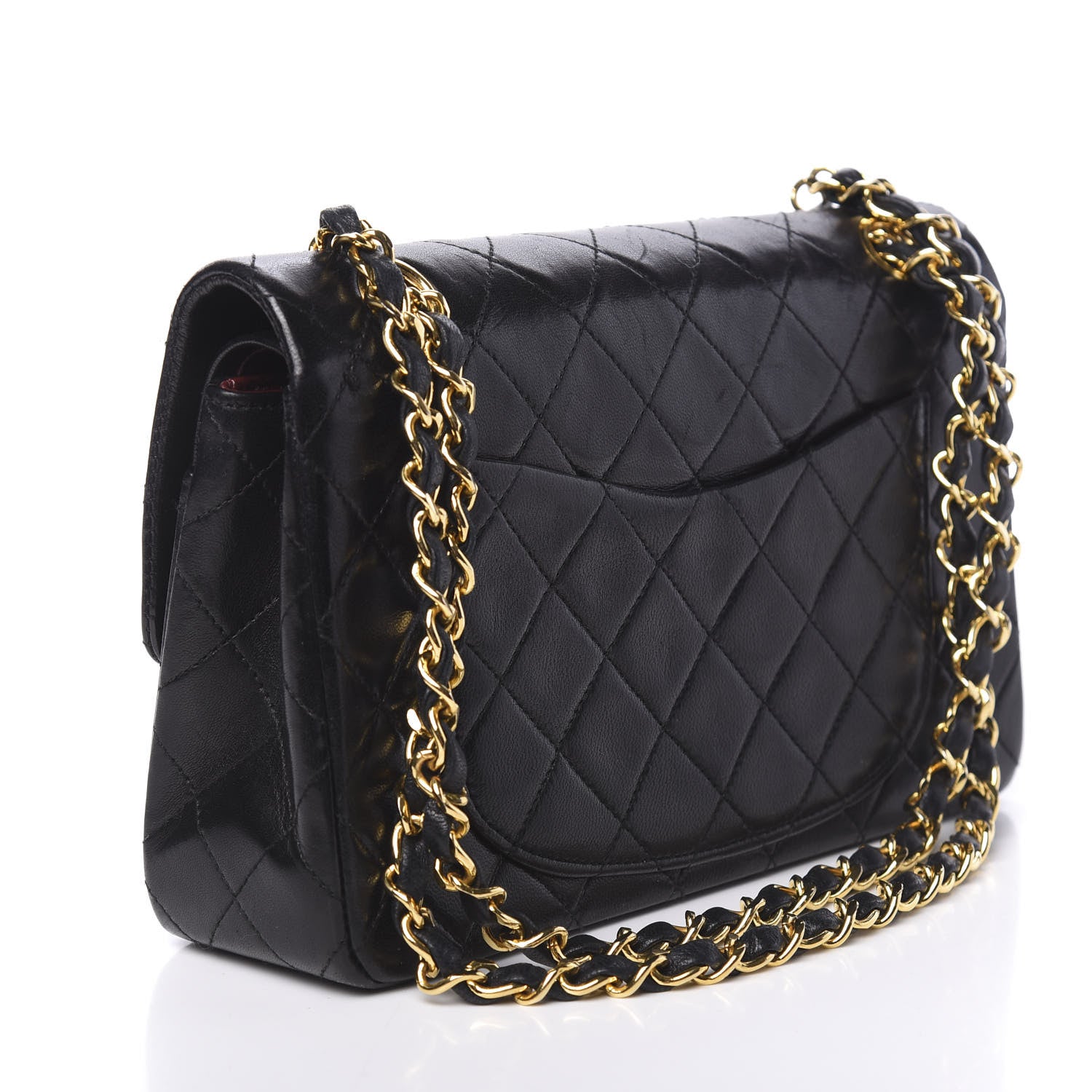 Chanel Lambskin Quilted Small Double Flap Black 3 of 12