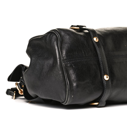 Miu Miu Vitello Lux Bow Tote Black 7 of 13