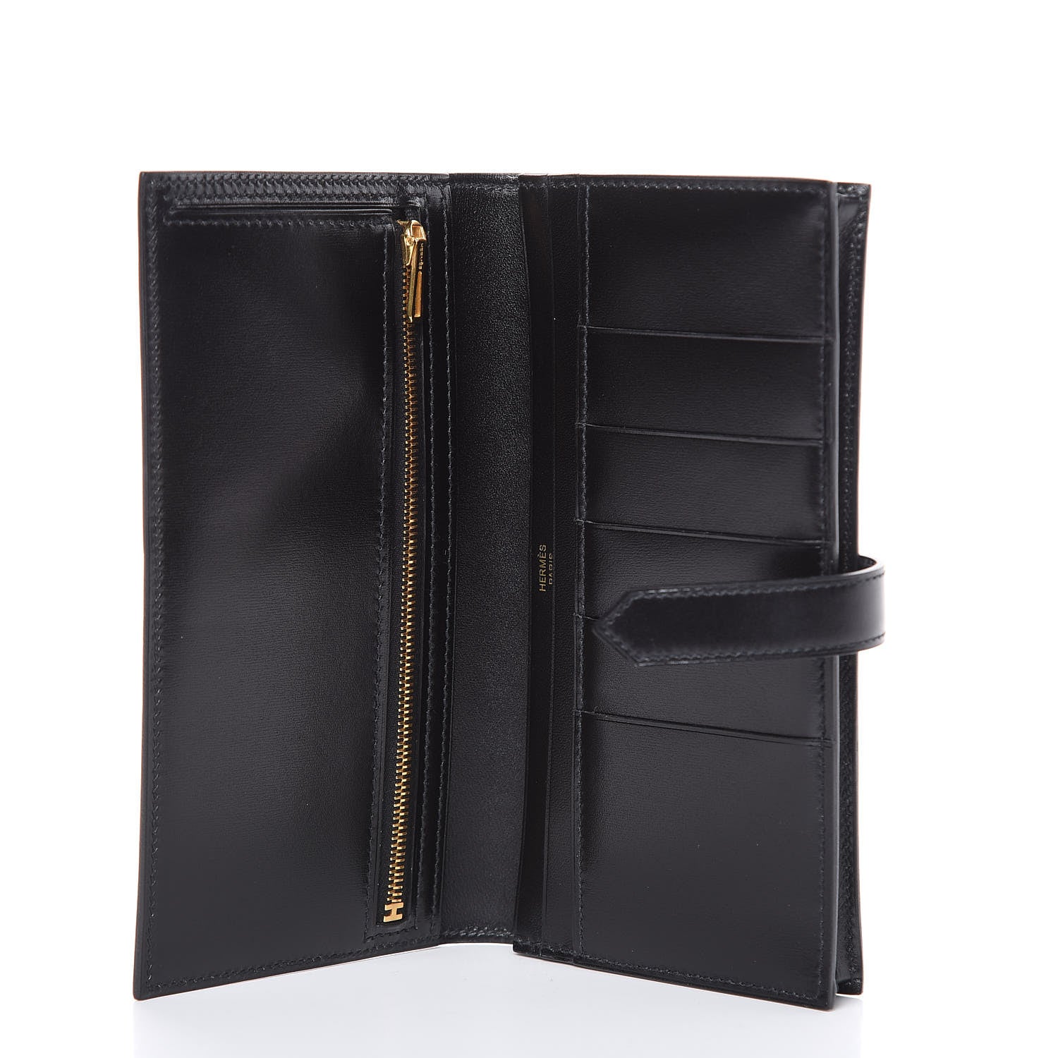 Hermes Box Bearn Gusset Wallet Black 5 of 6