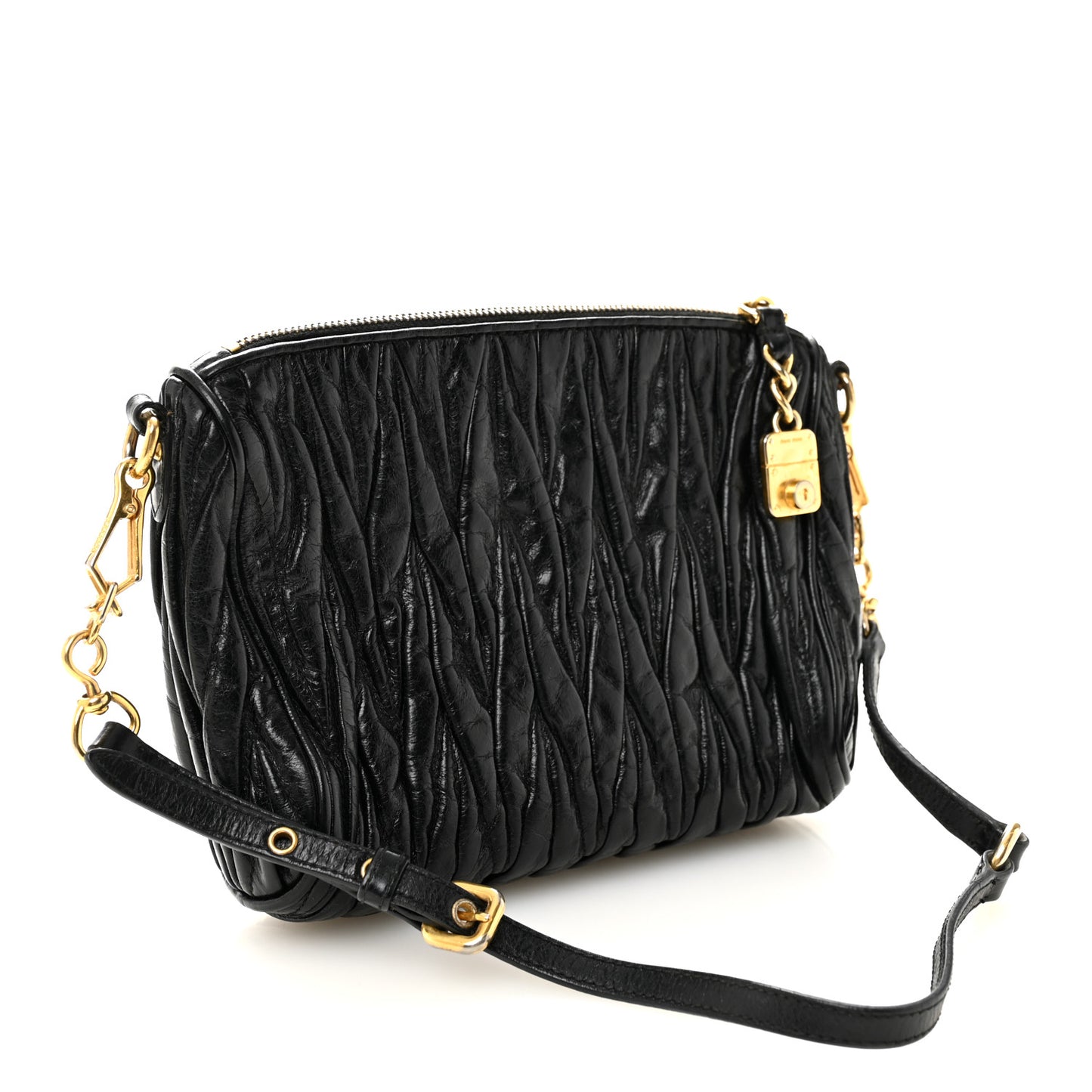 Nappa Matelasse Lux Shoulder Bag Black