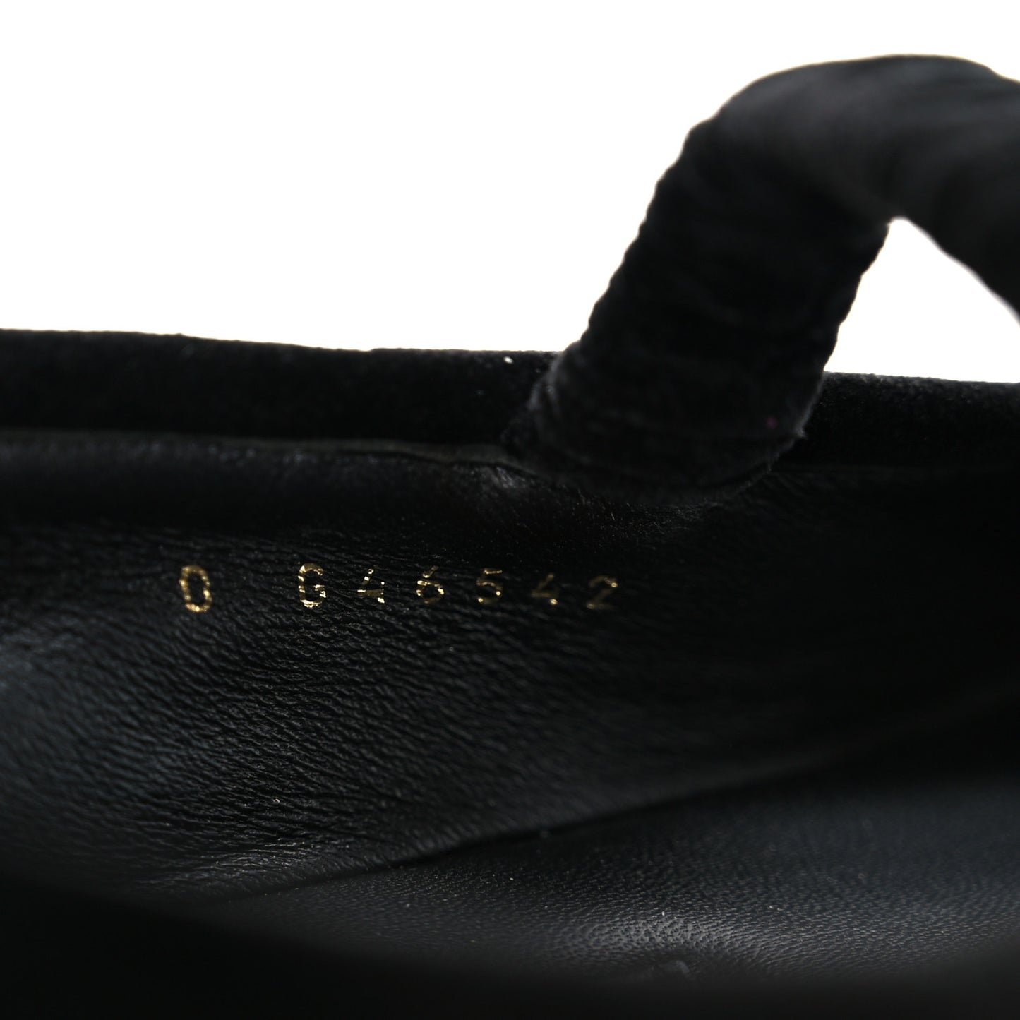 Velvet Mary Jane Flats 36 Black