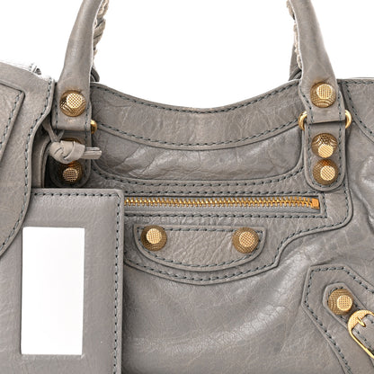 Balenciaga Agneau Giant 12 Gold Hardware Mini City Gris Pyrite 8 of 11