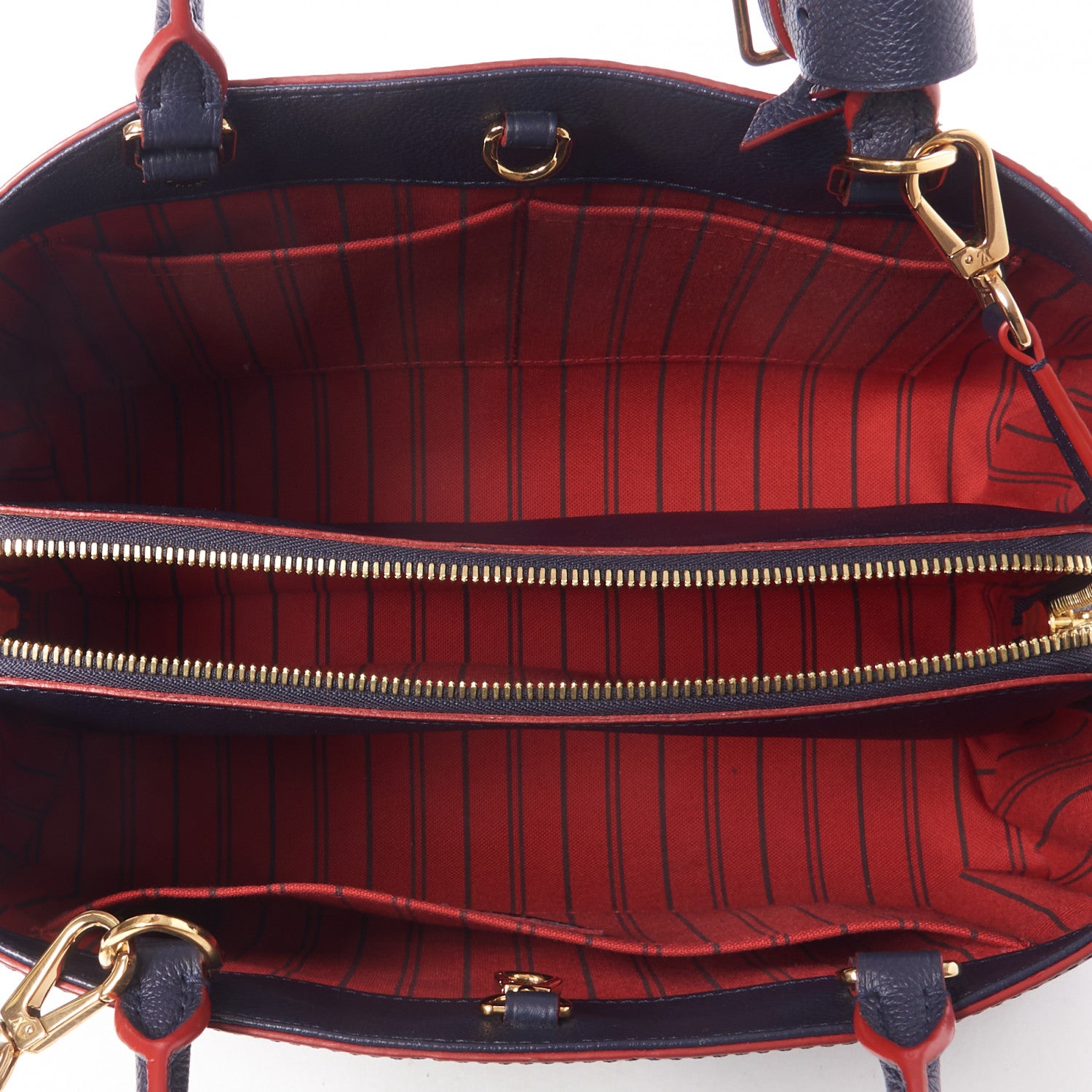 Louis Vuitton Empreinte Montaigne MM Marine Rouge 7 of 8