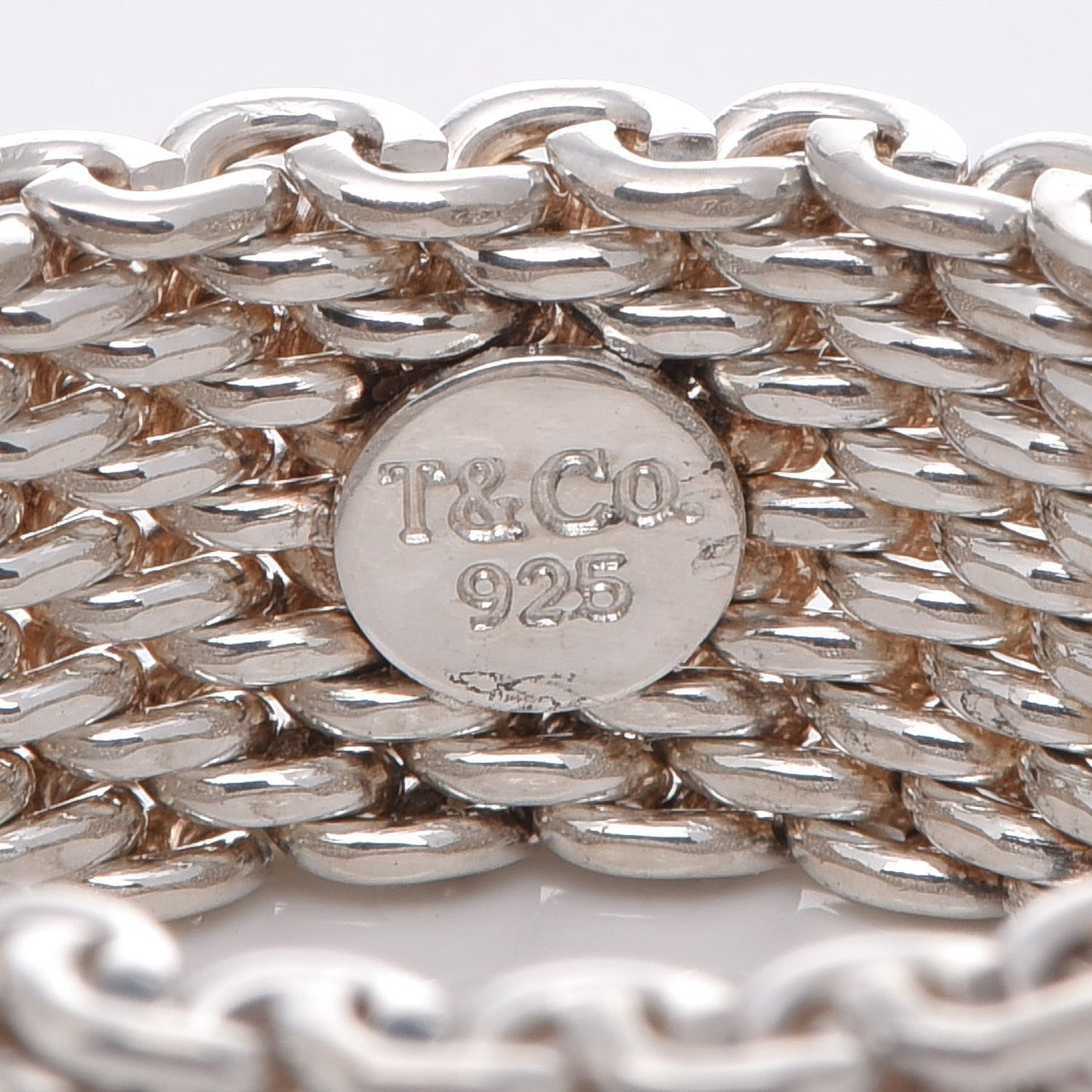 Sterling Silver Somerset Mesh Ring 60 9