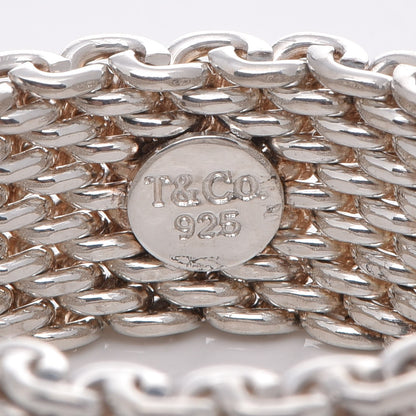 Tiffany Sterling Silver Somerset Mesh Ring 60 9 4 of 4