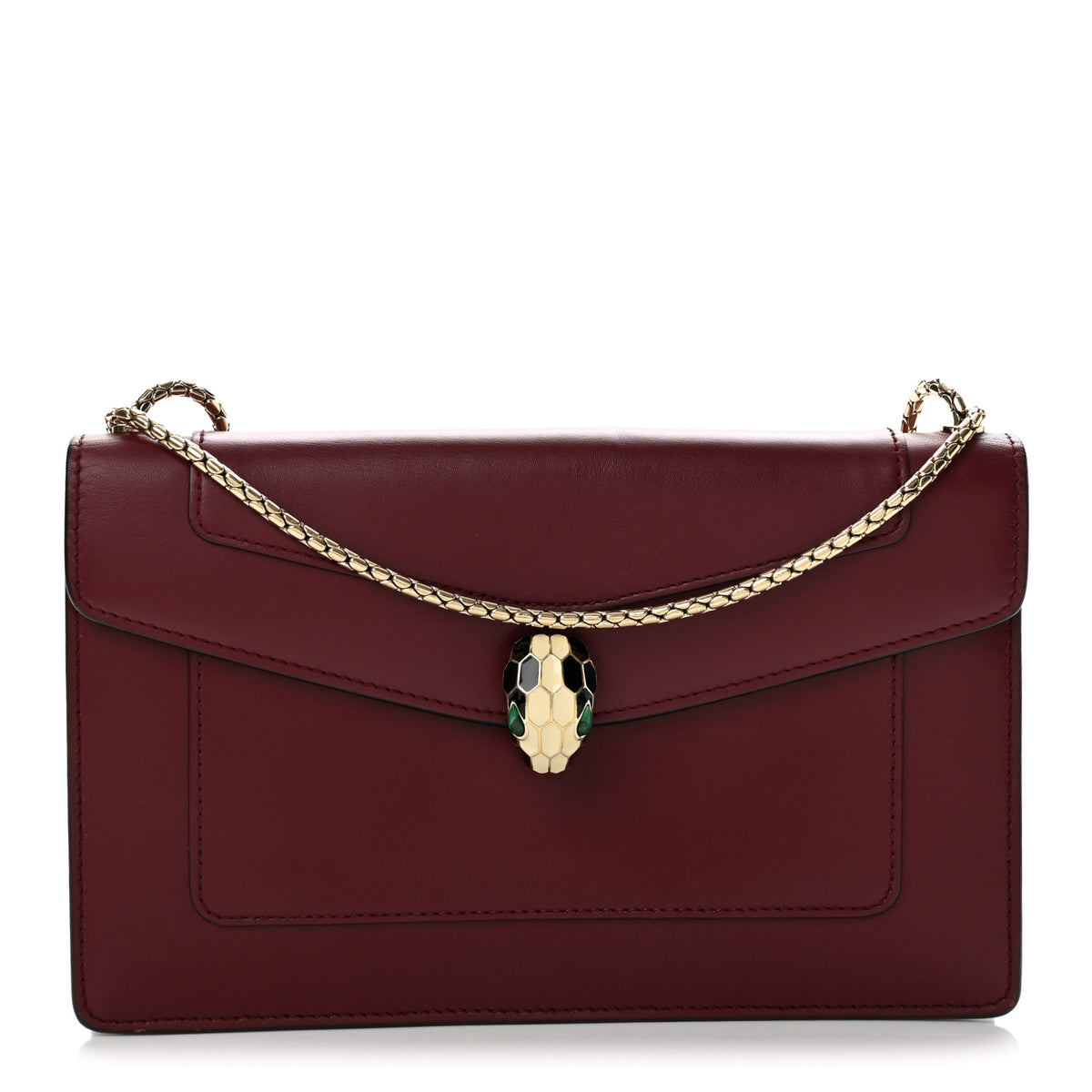 Calfskin Serpenti Forever Shoulder Bag Bordeaux