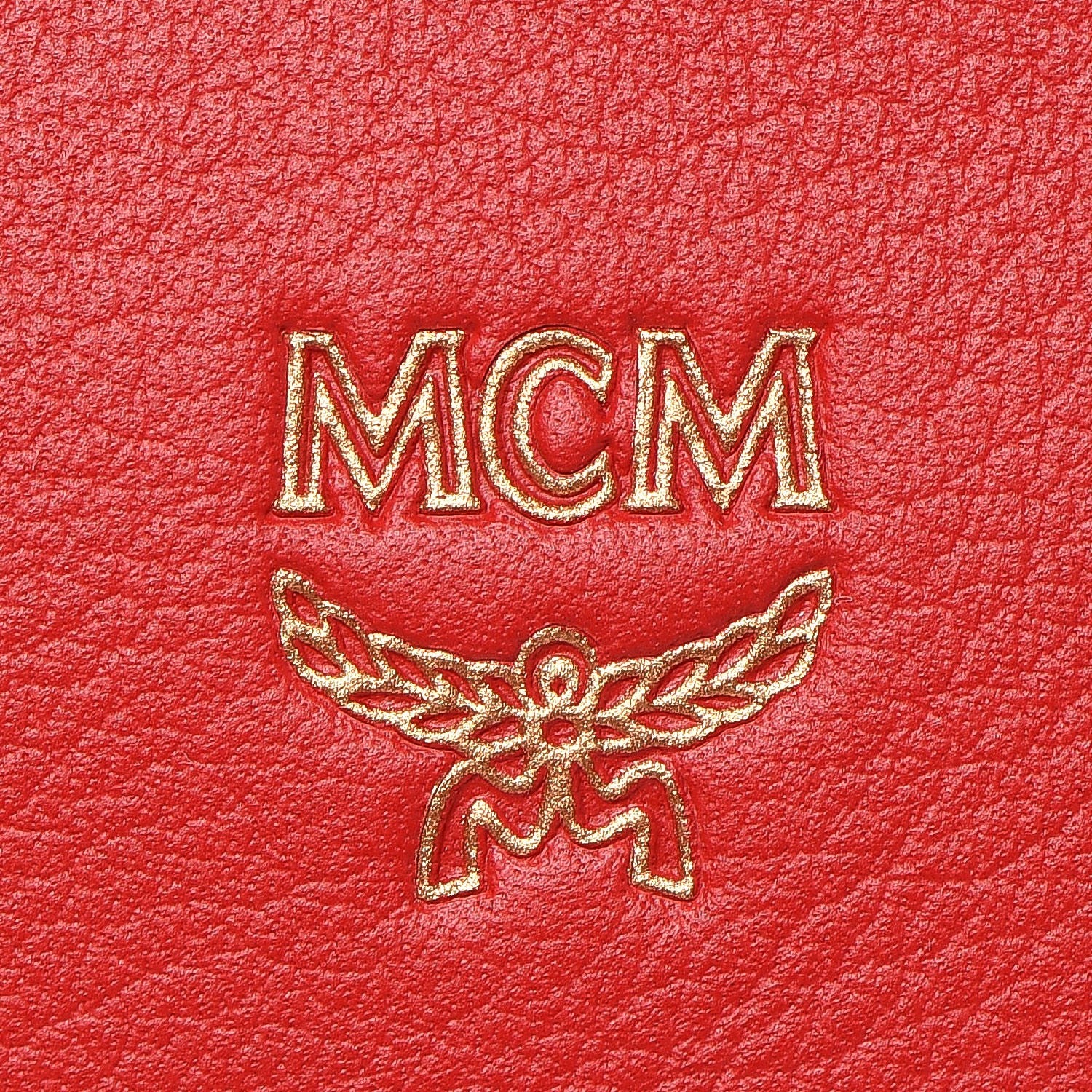 MCM Calfskin Mini Duchess Polke Studs Backpack Red 9 of 11