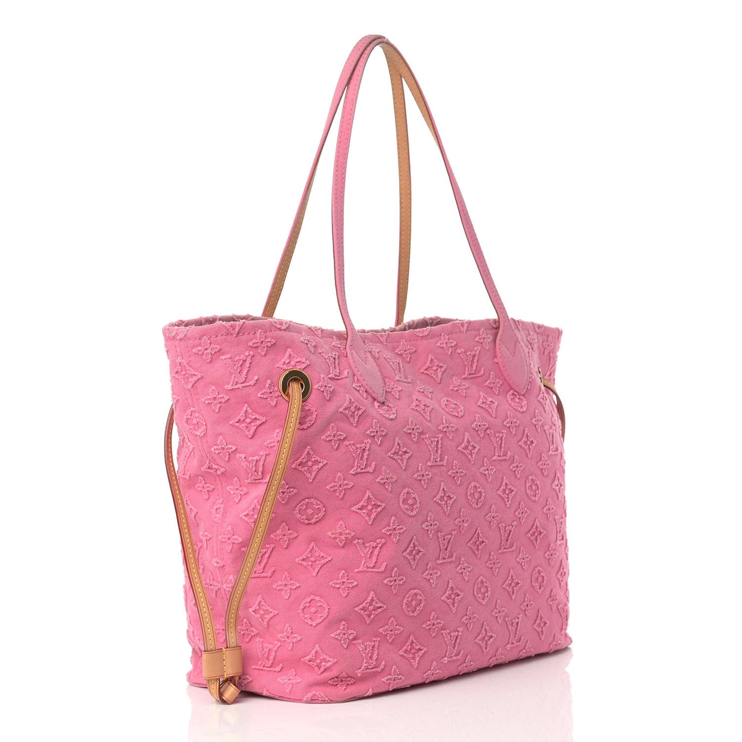 Monogram Denim Neverfull MM Rose