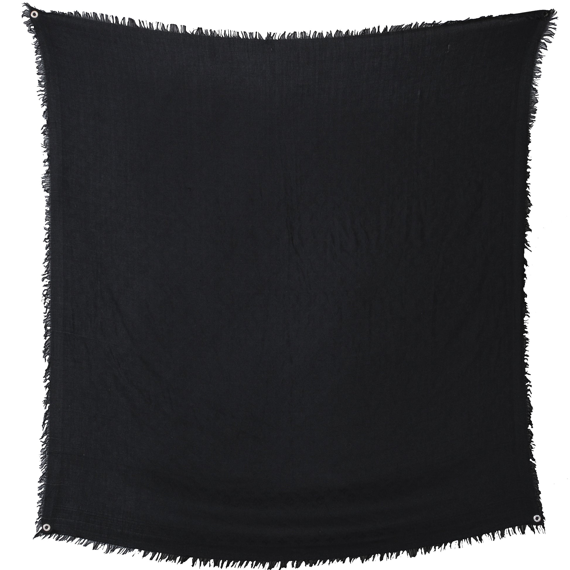 Louis Vuitton Silk Wool Monogram Shawl Black 2 of 5