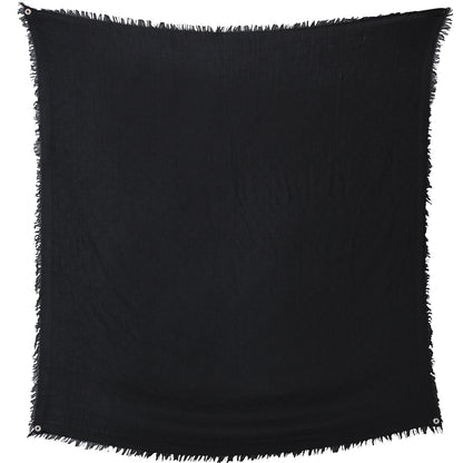 Louis Vuitton Silk Wool Monogram Shawl Black 2 of 5