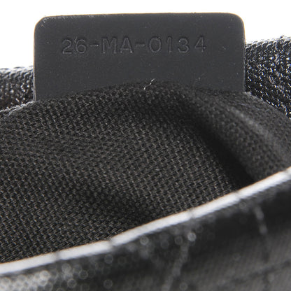 Christian Dior Coated Canvas Cannage Panarea Clutch Black 9 of 9