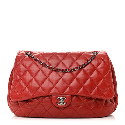 Chanel Lambskin Quilted Chanel 3 Maxi Flap Bag Red 1 of 15