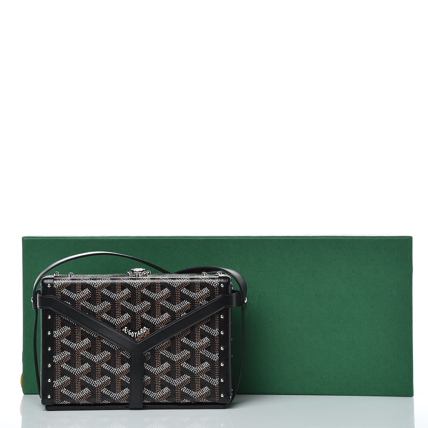 Goyard Goyardine Minaudiere Trunk Bag Black 11 of 11