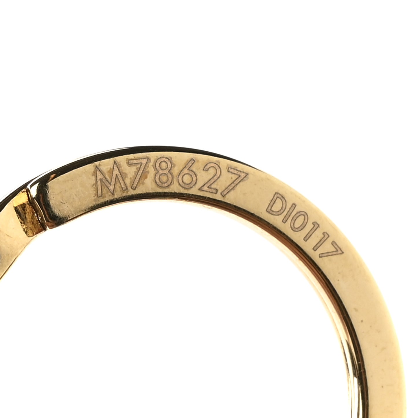 LV Circle Bag Charm Key Holder Purple Gold