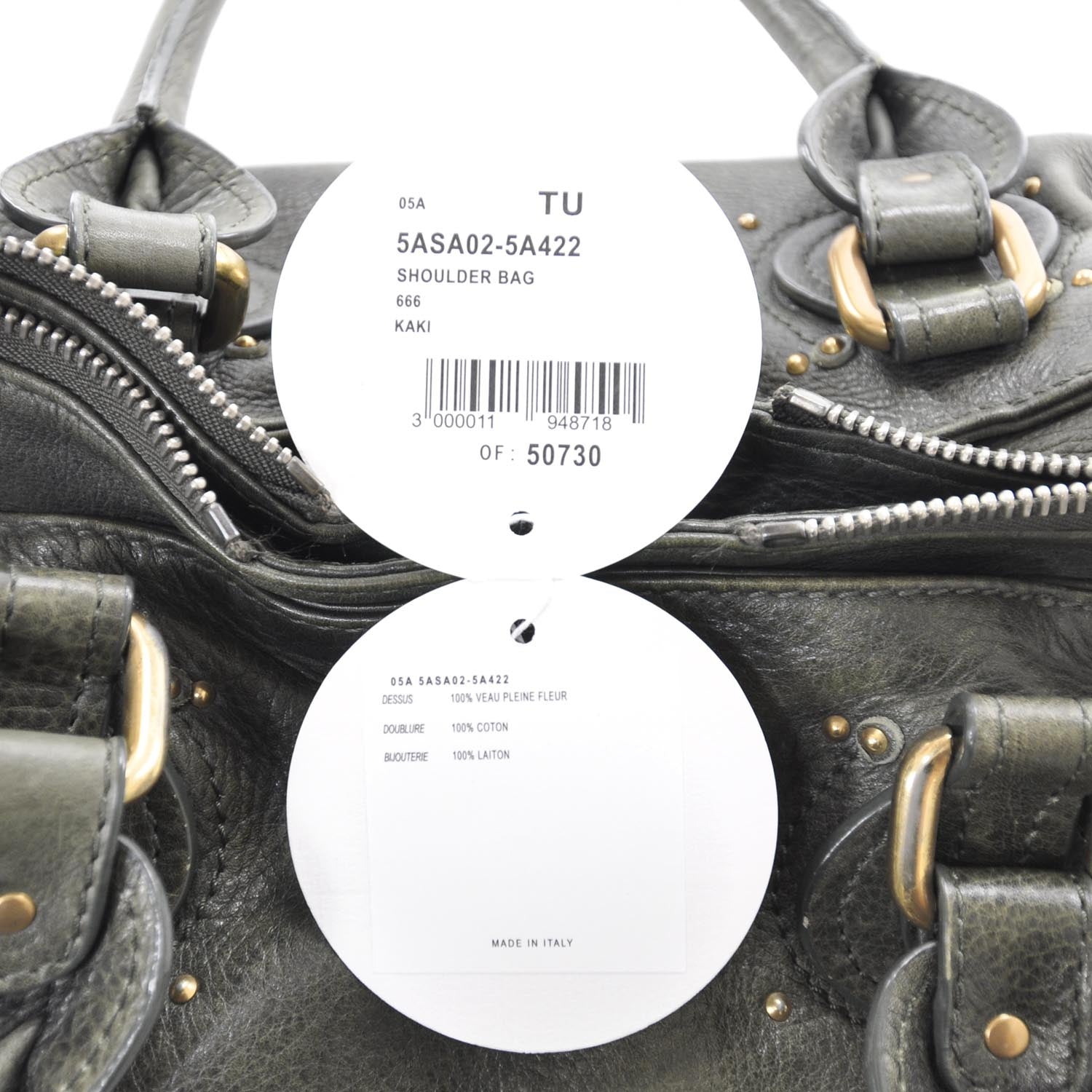 Chloe Leather Medium Paddington Satchel Kaki Green 15 of 15