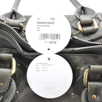Chloe Leather Medium Paddington Satchel Kaki Green 15 of 15