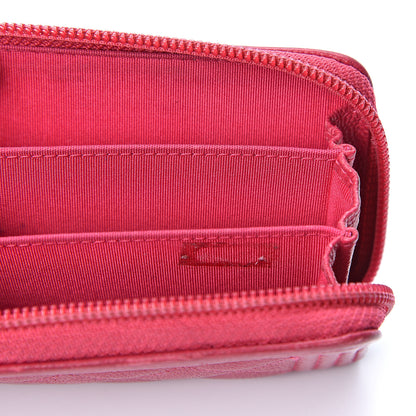 Chanel Caviar Quilted Boy Zip Around Coin Purse Wallet Fuchsia 4 of 7