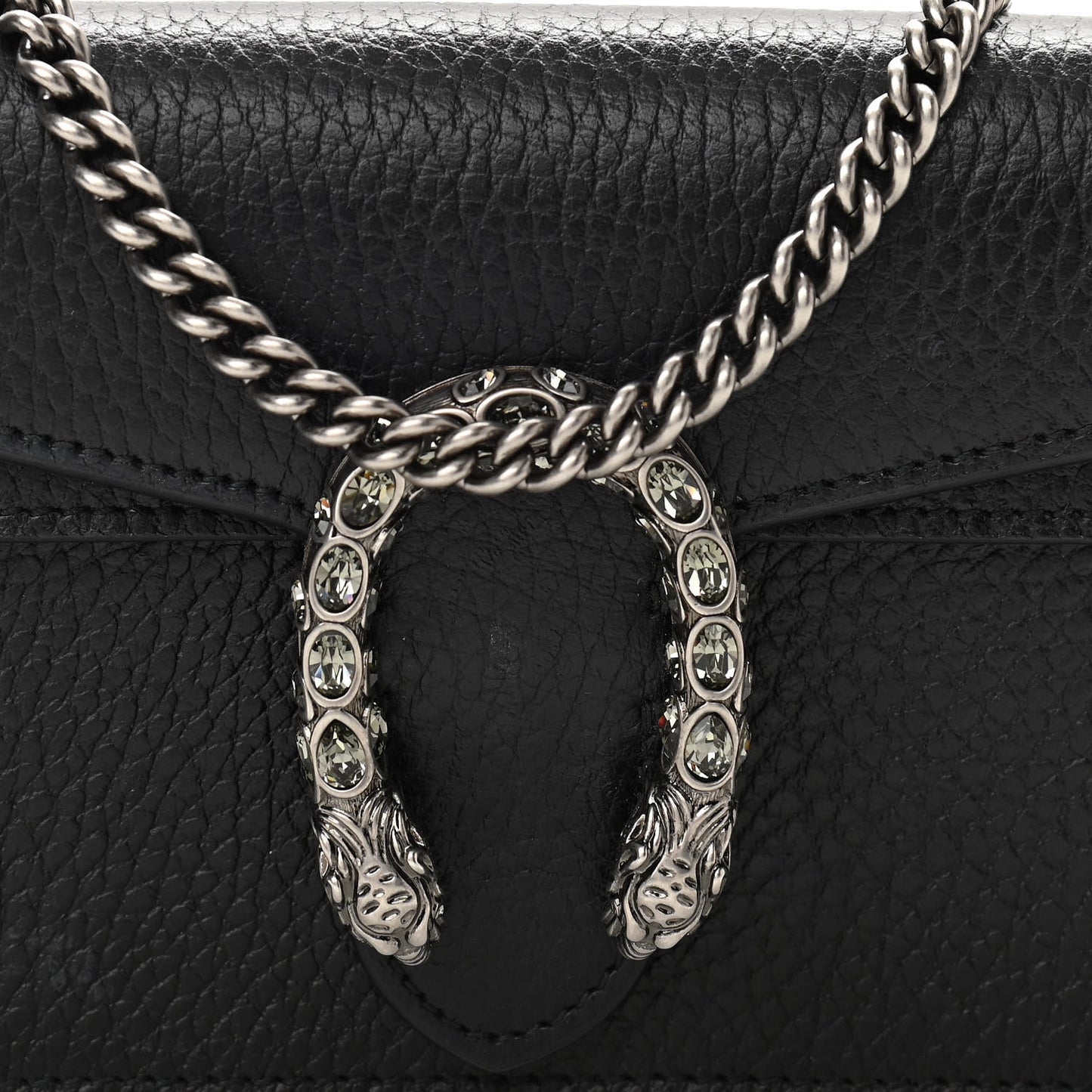 Calfskin Super Mini Dionysus Shoulder Bag Black