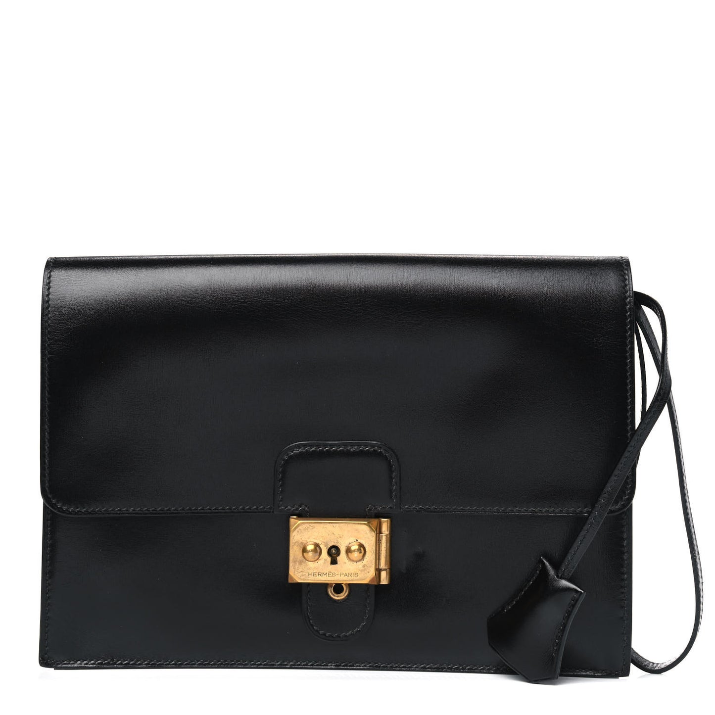 Box Jet Pochette Clutch Chocolate