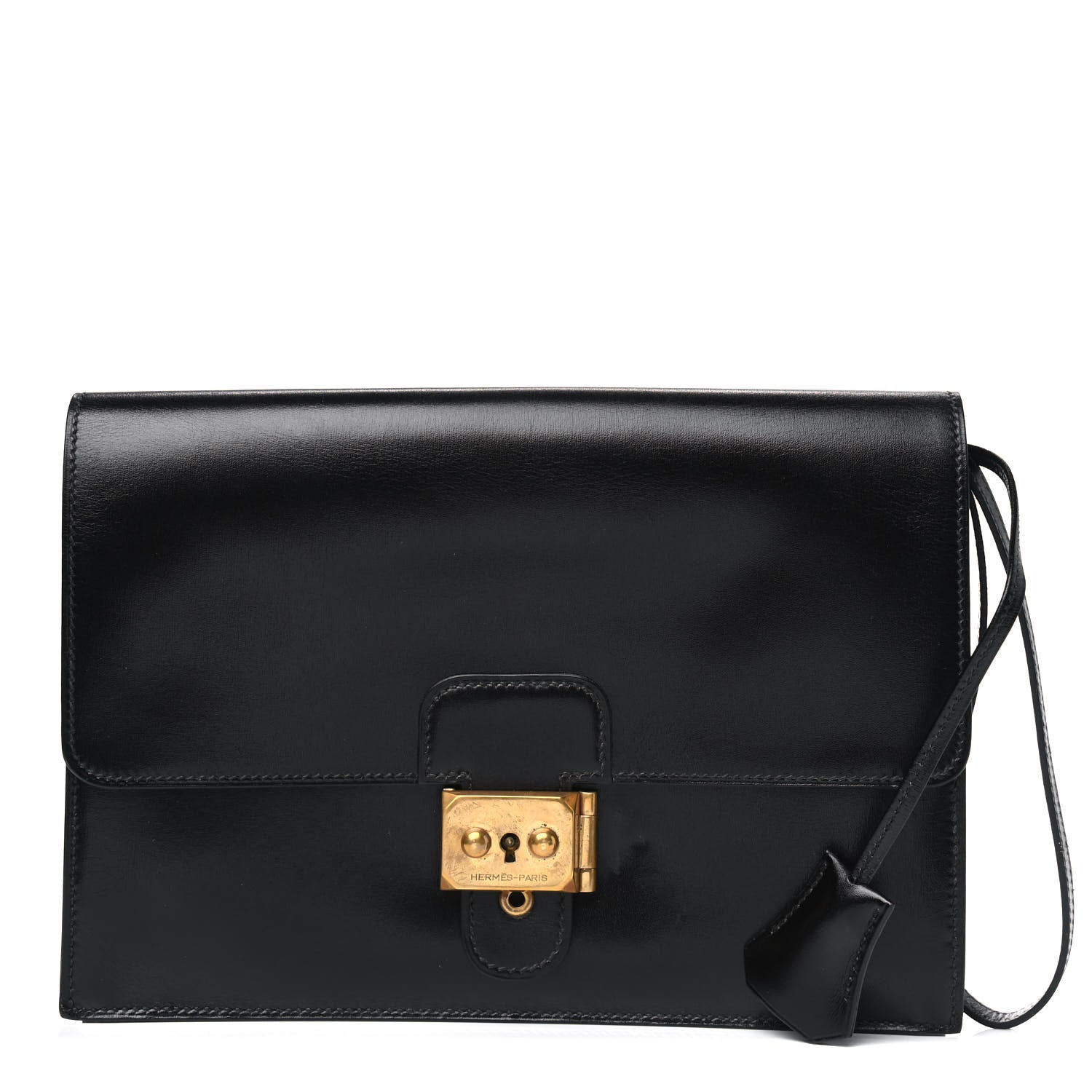 Hermes Box Jet Pochette Clutch Chocolate 1 of 10