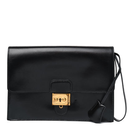 Hermes Box Jet Pochette Clutch Chocolate 1 of 10