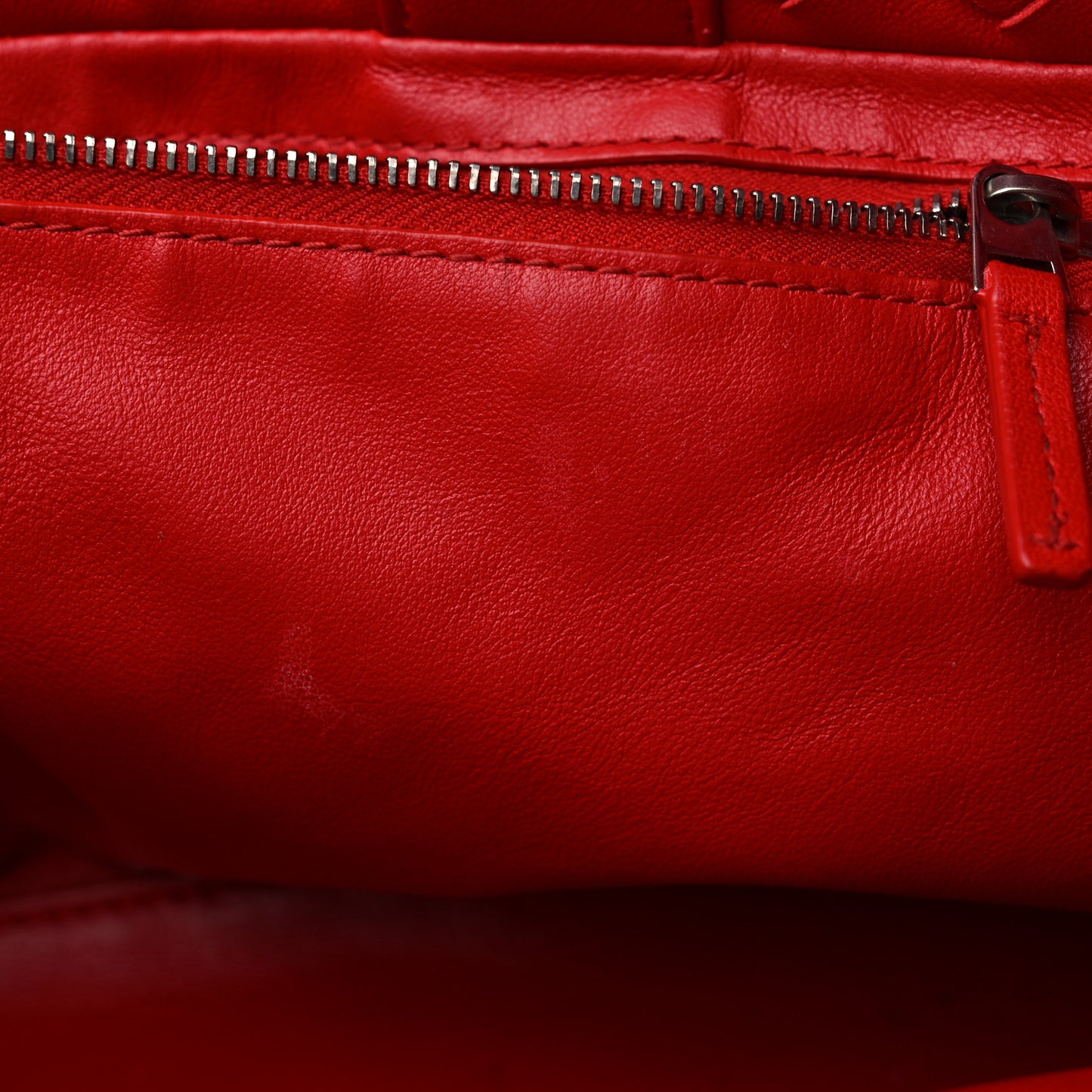 Nappa Intrecciato Tote Bag Red