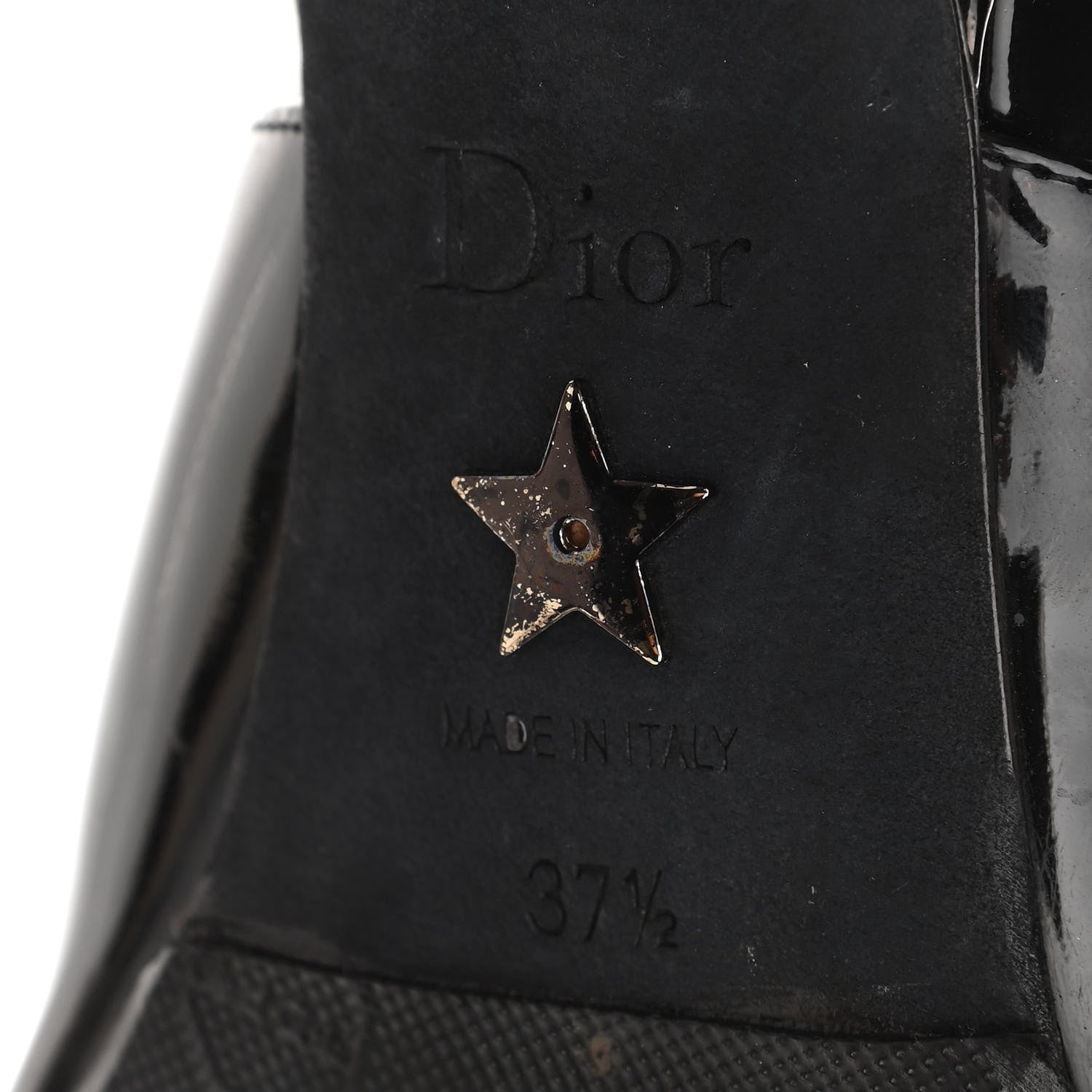 Christian Dior Patent Ribbon J'Adior Slingback 65mm Pumps 37.5 Black 9 of 10