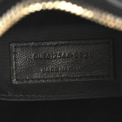 Saint Laurent Calfskin Matelasse Monogram Lou Camera Bag Black 7 of 10