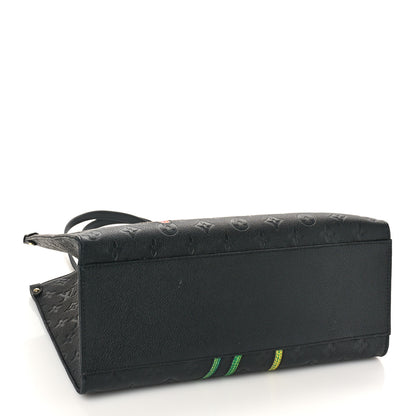 Louis Vuitton LV X YK Empreinte Inlaid Kusama Flowers Onthego MM Black 4 of 8