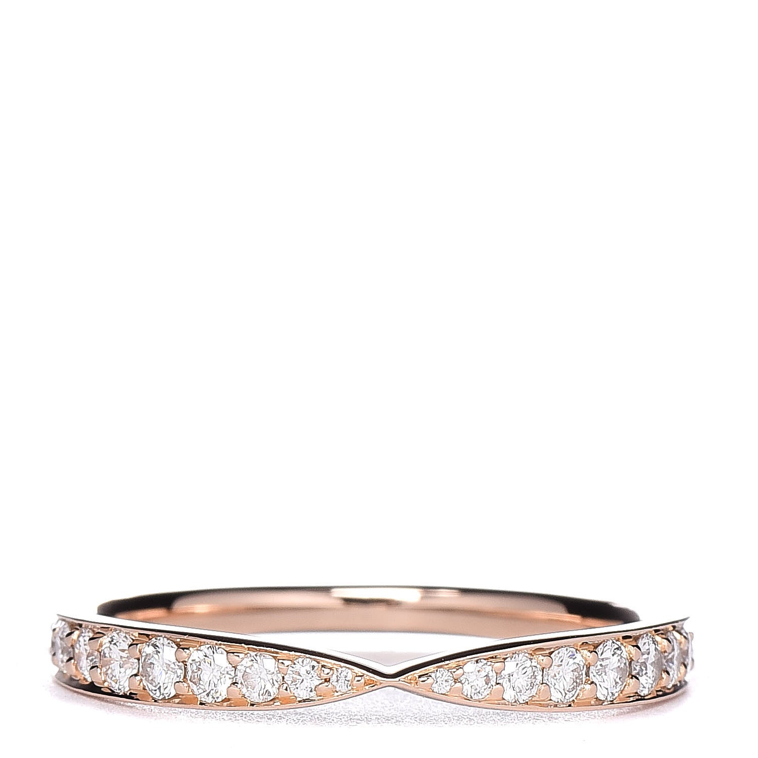 Tiffany 18K Rose Gold Diamond Harmony Ring 52 6 1 of 4