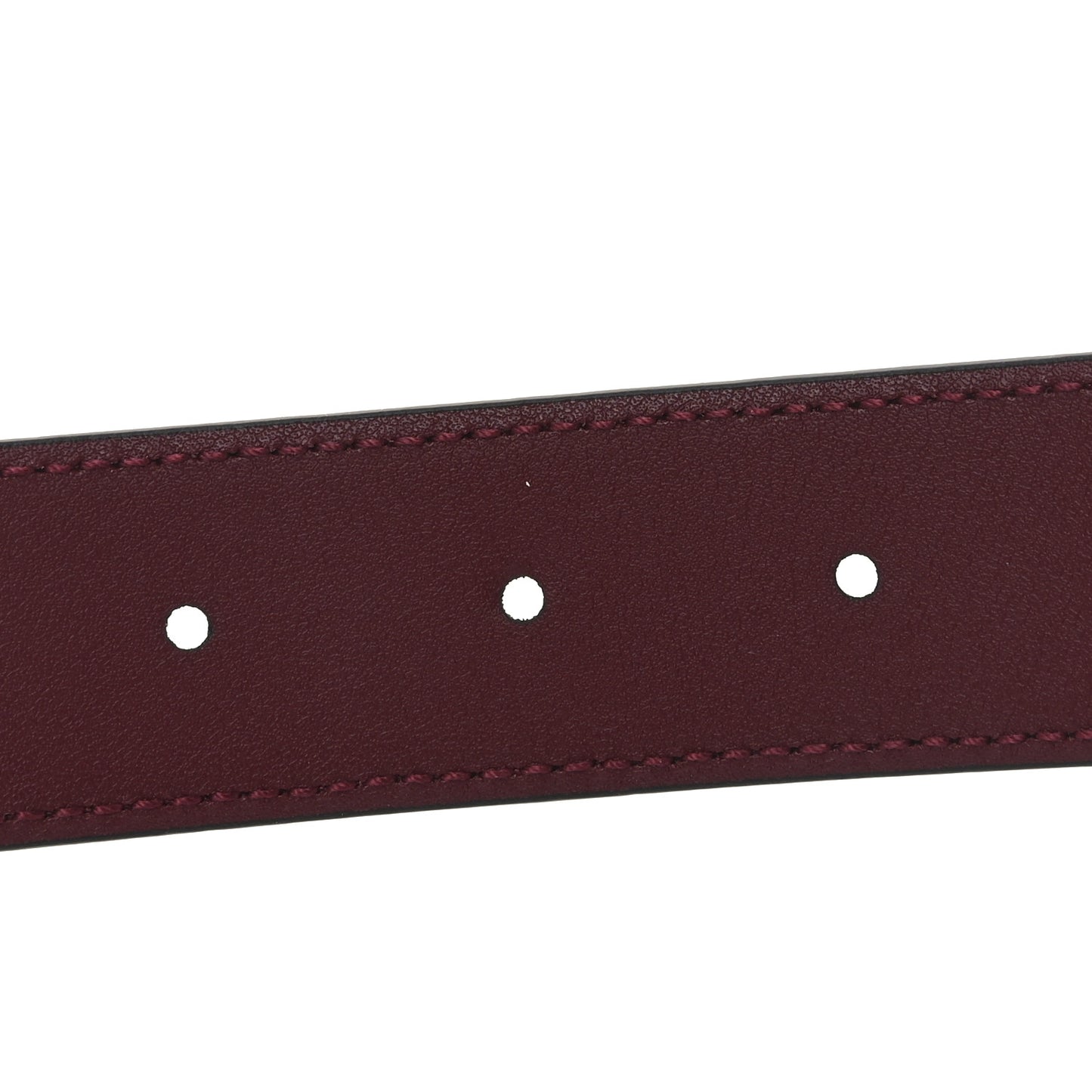 Plutone Calfskin Guccissima Double G 30mm Belt 80 32 Rosso Ancora