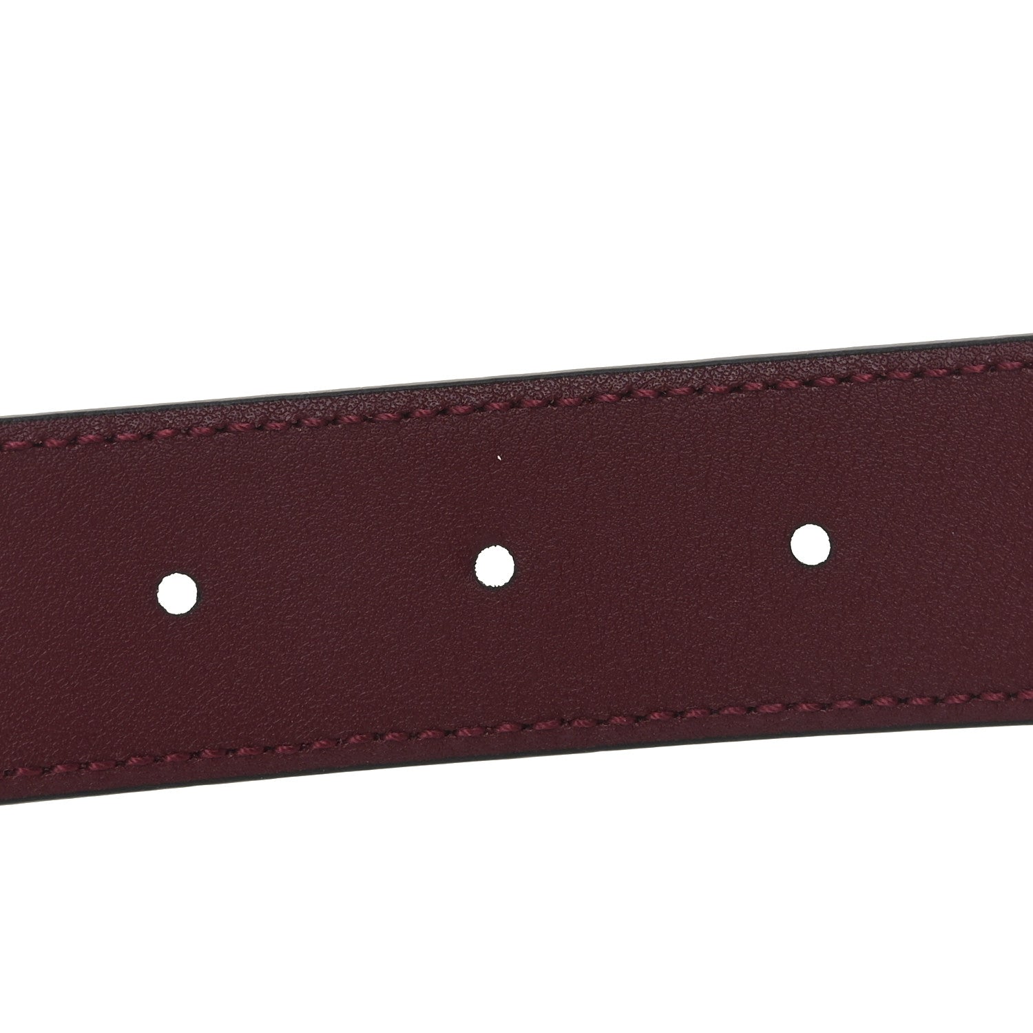 Gucci Plutone Calfskin Guccissima Double G 30mm Belt 80 32 Rosso Ancora 3 of 5